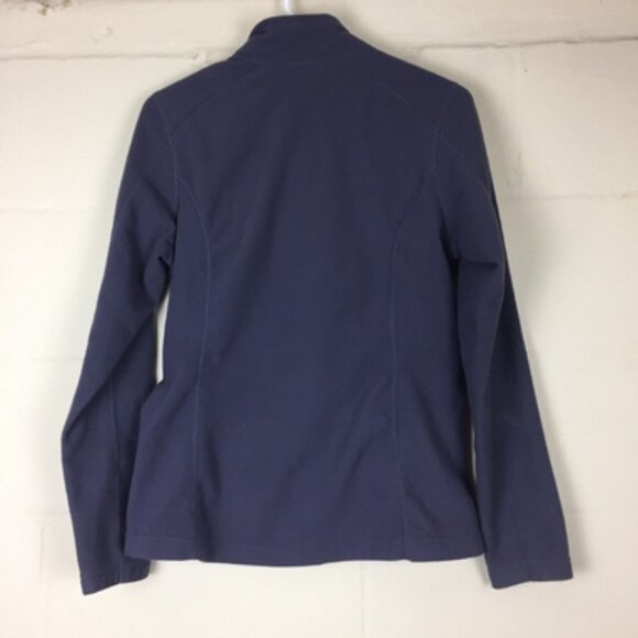 North Face purple gray fleece zip up jacket size medium - Picture 4 of 5